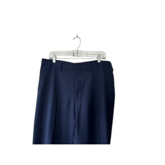Haggar Navy Blue Smart Wash Repreve Suit Pants Classic Fit 36x30 - Picture 2 of 5
